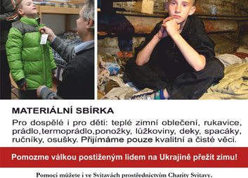 Materiální sbírka pro lidi na Ukrajinu