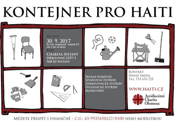 Naplňte s námi Kontejner pro Haiti