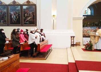 Žehnání  tříkrálovým koledníkům