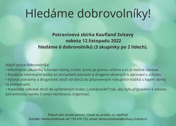 Hledáme dobrovolníky!!!